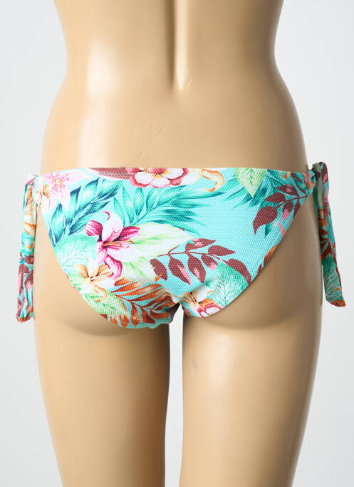 Bas de maillot de bain imprimé tie and dye bikini bleu YSABEL MORA femme