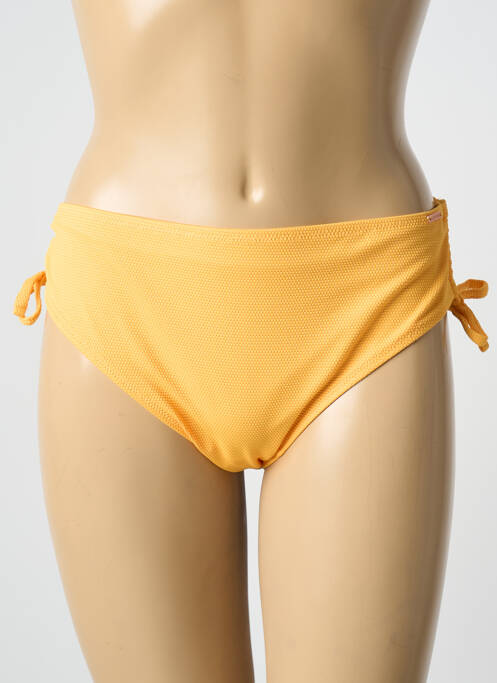 Bas de maillot de bain fermeture liens à nouer culotte jaune YSABEL MORA femme