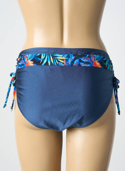 Bas de maillot de bain tissage satiné culotte bleu SUN PROJECT femme
