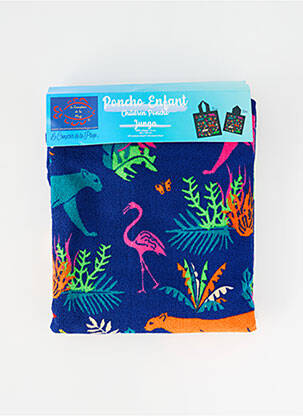 Serviette de plage bleu LE COMPTOIR DE LA PLAGE enfant