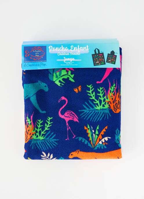 Serviette de plage bleu LE COMPTOIR DE LA PLAGE enfant