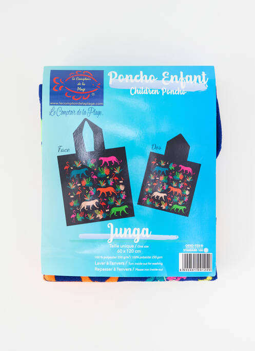 Serviette de plage bleu LE COMPTOIR DE LA PLAGE enfant
