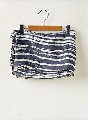 Paréo tissage popeline gris ELSI femme