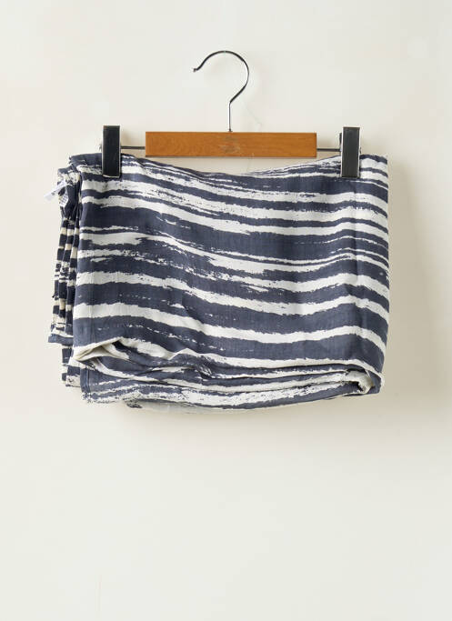 Paréo tissage popeline gris ELSI femme