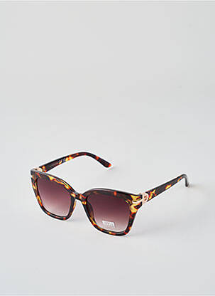 Lunettes de soleil imprimé fantaisie marron CITYVISION femme