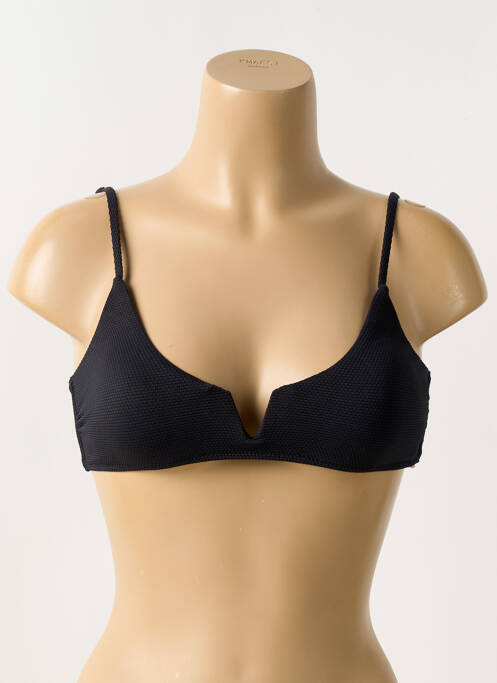 Haut de maillot de bain stretch haut soutien-gorge avec mousse de rembourrage amovible noir YSABEL MORA femme