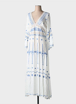 Robe de plage coupe cintrée bleu KIWI femme