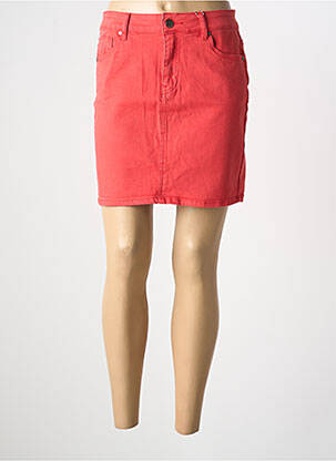 Jupe courte poches rouge WAXX femme