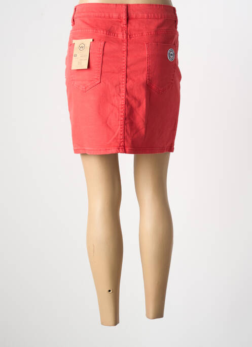 Jupe courte poches rouge WAXX femme