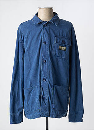 Veste casual fermeture boutonnée sur le devant bleu JONSEN ISLAND homme