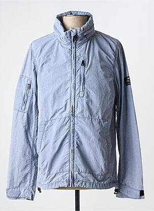 Coupe-vent poches sans capuche bleu ECOALF homme