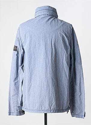 Coupe-vent poches sans capuche bleu ECOALF homme