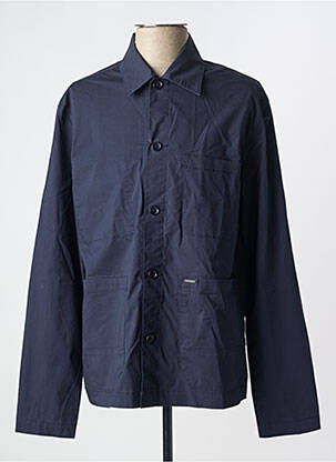 Chemise manches longues fermeture boutonnée sur le devant bleu DSTREZZED homme