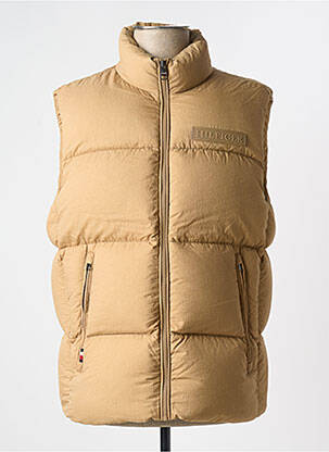 Doudoune poches sans capuche beige TOMMY HILFIGER homme