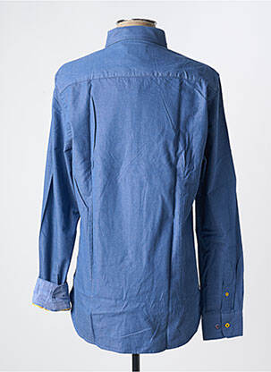 Chemise manches longues coupe droite bleu NEW ZEALAND AUCKLAND homme
