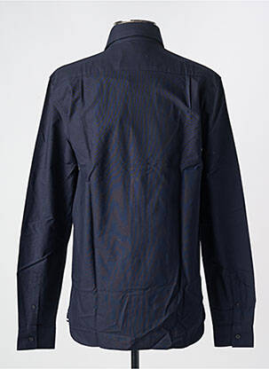 Chemise manches longues coupe droite bleu FRED PERRY homme