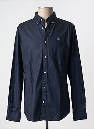 Chemise manches longues coupe droite bleu SCOTCH & SODA homme