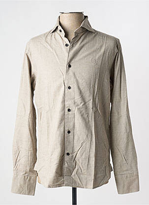 Chemise manches longues fermeture boutonnée sur le devant beige DSTREZZED homme