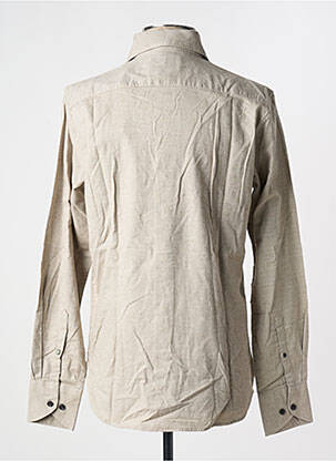 Chemise manches longues fermeture boutonnée sur le devant beige DSTREZZED homme