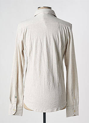 Chemise manches longues fermeture boutonnée sur le devant beige DSTREZZED homme