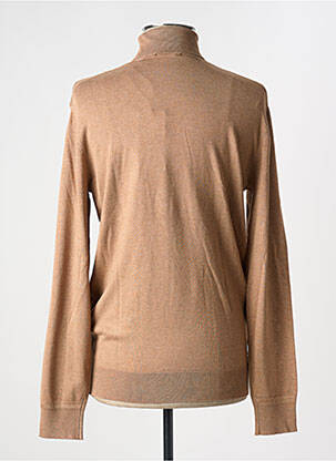 Pull col roulé coupe cintrée manches longues marron SCOTCH & SODA homme