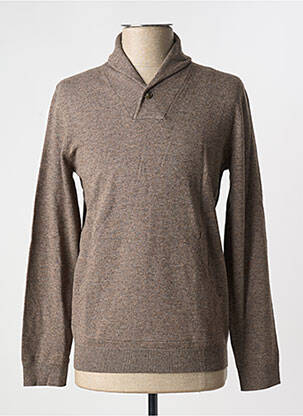 Pull manches longues manches longues marron IKKS homme