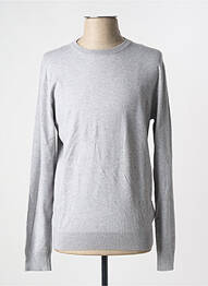 Pull col rond manches longues gris SCOTCH & SODA homme