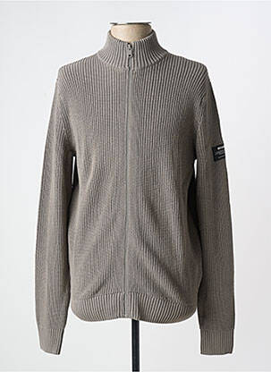 Gilet manches longues gris ECOALF pour homme