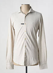 Chemise manches longues beige DSTREZZED pour homme seconde vue