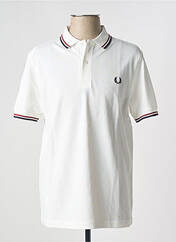 Polo blanc FRED PERRY pour homme seconde vue