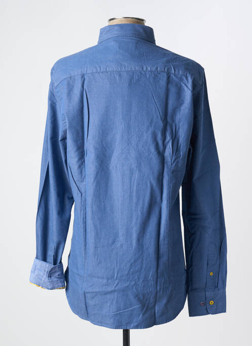 Chemise manches longues coupe droite bleu NEW ZEALAND AUCKLAND homme