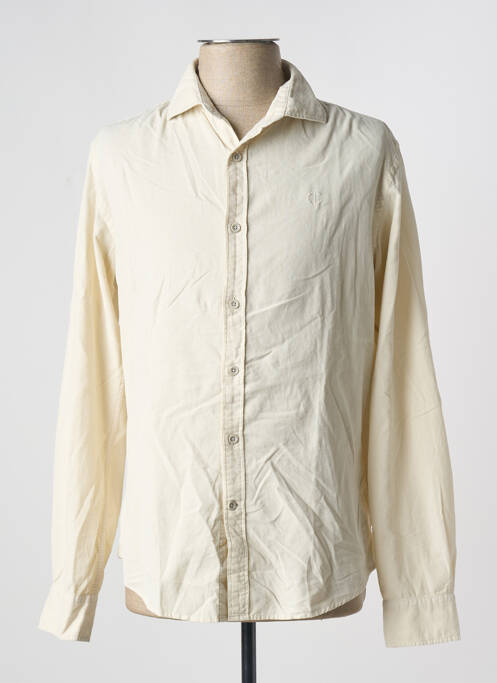 Chemise manches longues coupe droite beige DSTREZZED homme