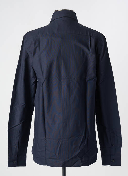 Chemise manches longues coupe droite bleu FRED PERRY homme