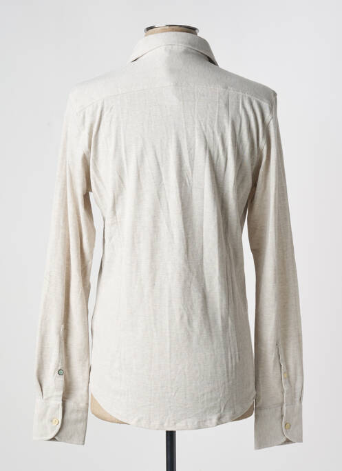 Chemise manches longues fermeture boutonnée sur le devant beige DSTREZZED homme