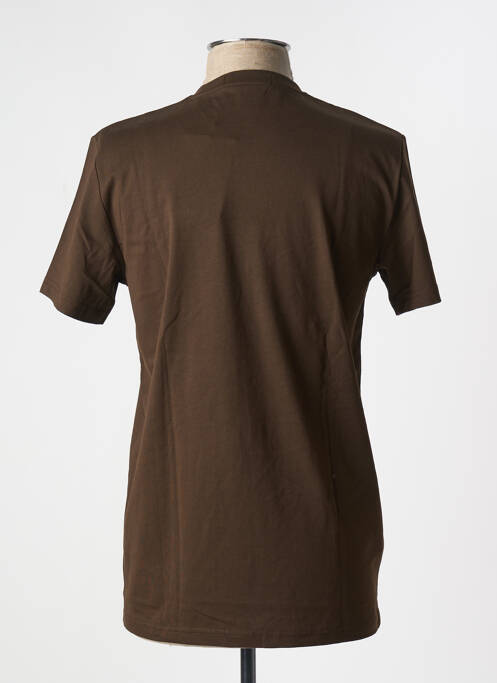 T-shirt coupe droite manches courtes marron FRED PERRY homme