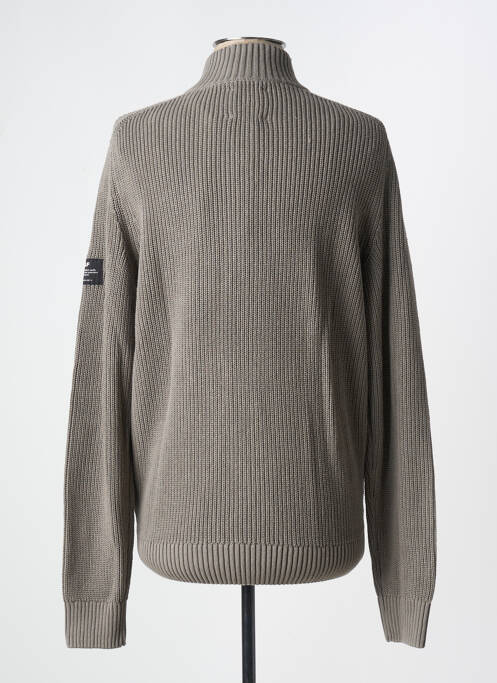 Gilet manches longues gris ECOALF pour homme