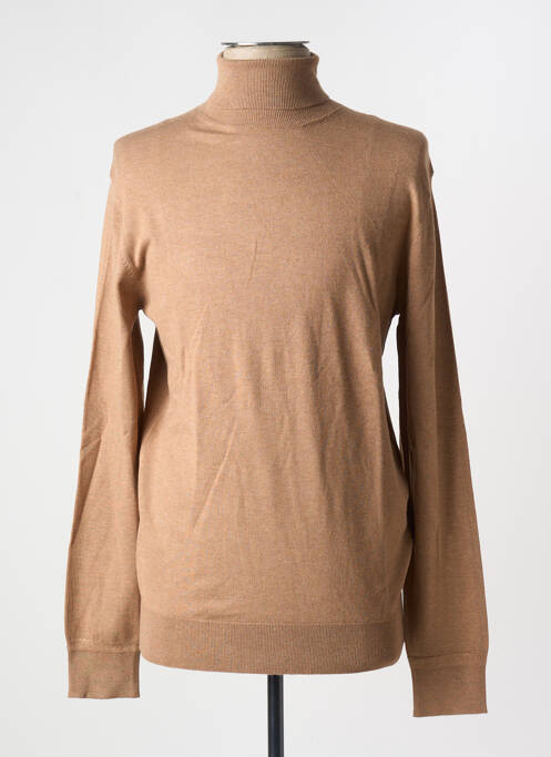 Pull col roulé marron SCOTCH & SODA pour homme
