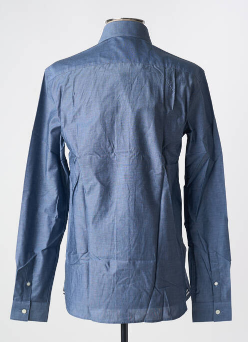 Chemise manches longues bleu FRED PERRY pour homme