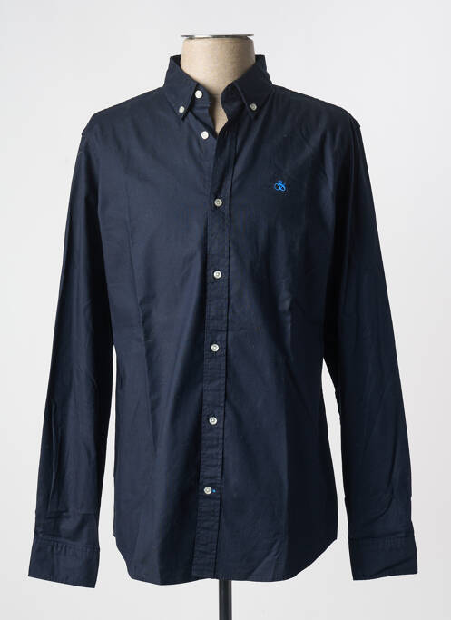 Chemise manches longues bleu SCOTCH & SODA pour homme