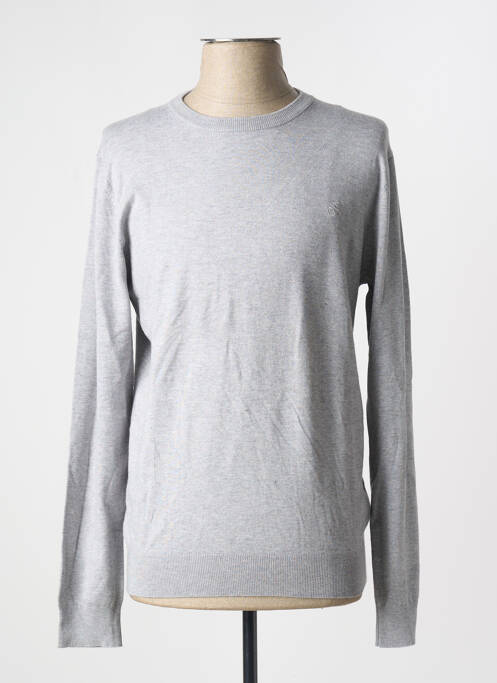 Pull col rond manches longues gris SCOTCH & SODA homme