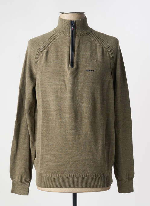 Pull vert NEW ZEALAND AUCKLAND pour homme