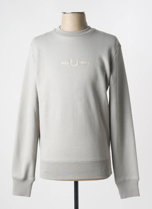 Sweat-shirt gris FRED PERRY pour homme