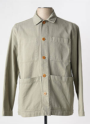 Veste casual fermeture boutonnée sur le devant vert OLOW homme
