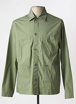Veste casual fermeture boutonnée sur le devant vert DSTREZZED homme