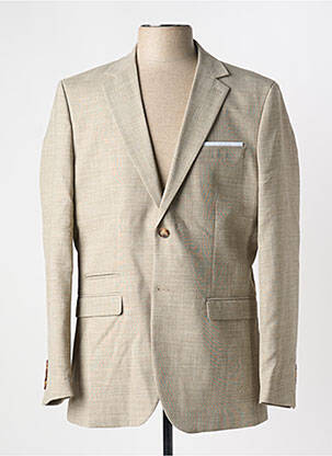 Blazer tissage chiné beige SELECTED homme