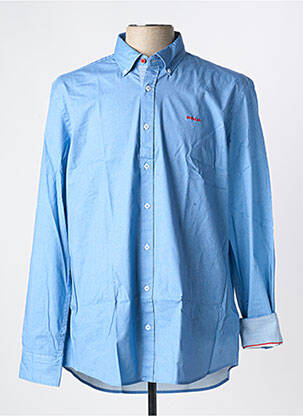 Chemise manches longues coupe cintrée bleu NEW ZEALAND AUCKLAND homme