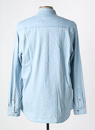 Chemise manches longues coupe cintrée bleu NEW ZEALAND AUCKLAND homme