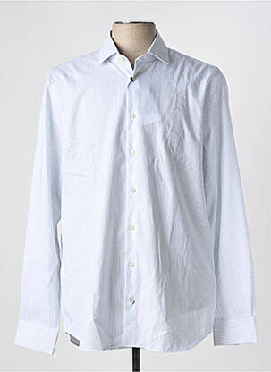 Chemise manches longues imprimé rayures bleu TOMMY HILFIGER homme