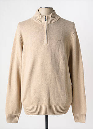 Pull stretch manches longues beige NEW ZEALAND AUCKLAND homme