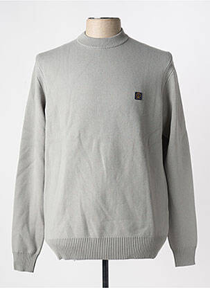 Pull stretch manches longues gris DSTREZZED homme